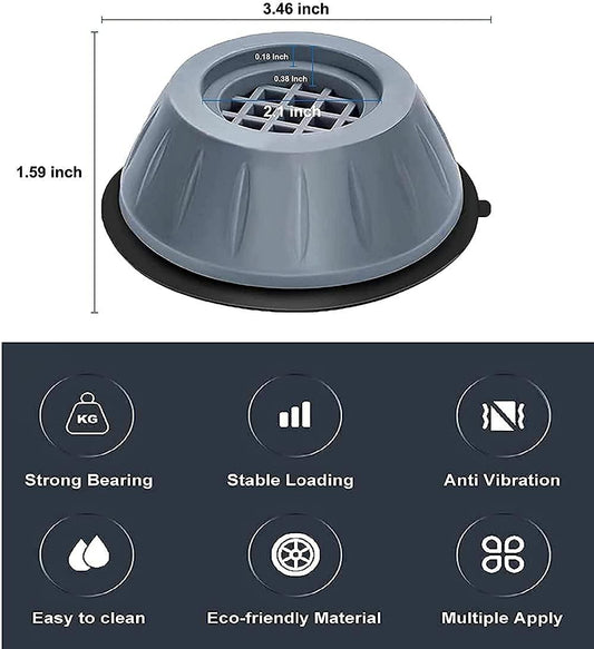 Anti Vibration Washing Machine - 4 Pcs Shock Proof Feet For Washer